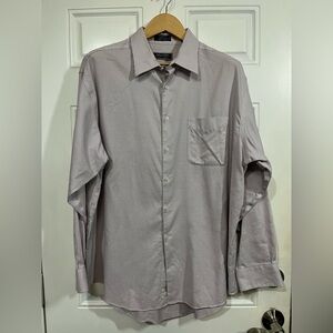 2/$30 Roberto Villini Non-Iron Cotton Dress Shirt Size 18 34/35